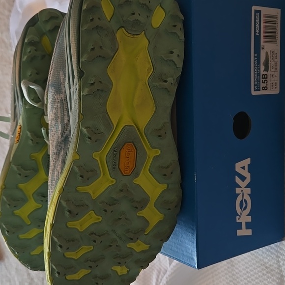 HOKA Women  Shoes - Gray and Green - Picture 2 of 3